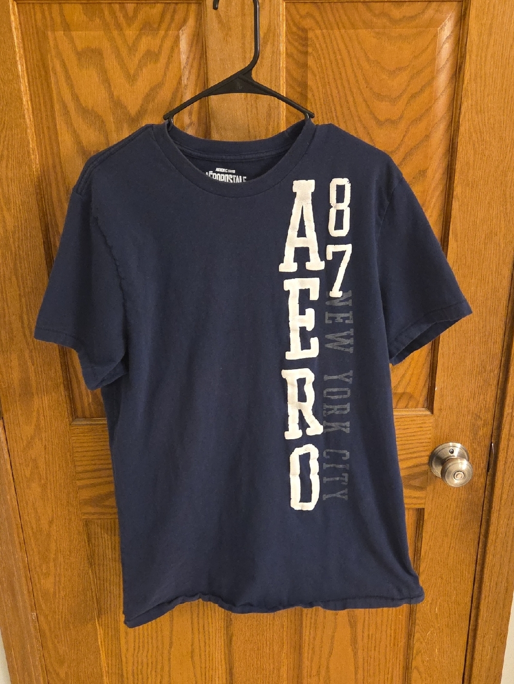 AERO Navy Graphic T‑Shirt